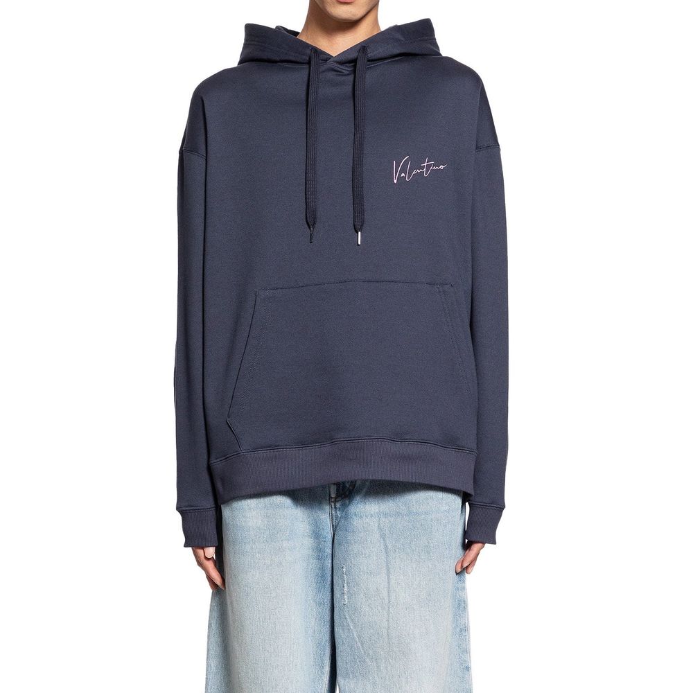 Blue Cotton Sweatshirt