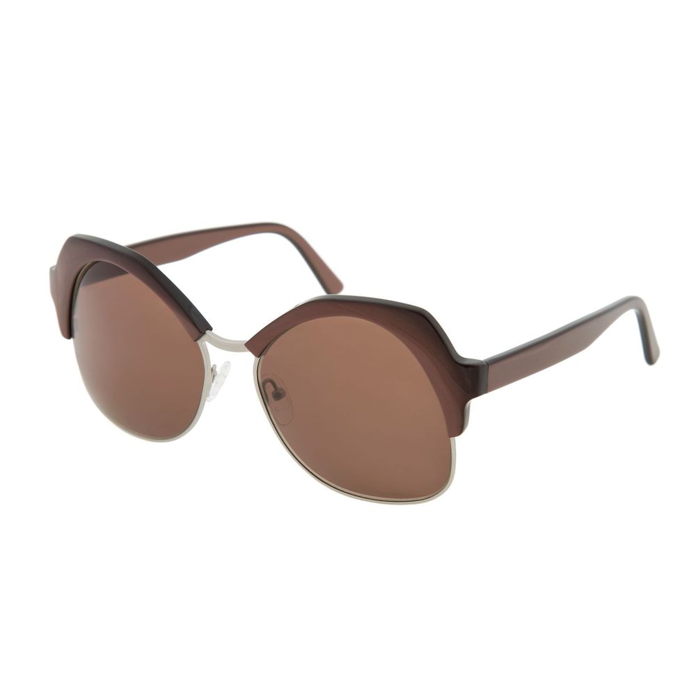 Brown Metal & Plastic Sunglasses