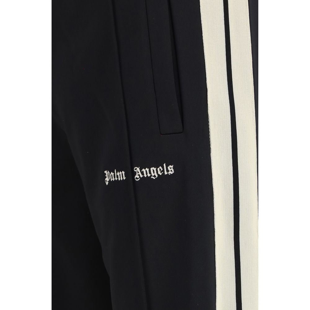 Black Polyester Athletic Pants