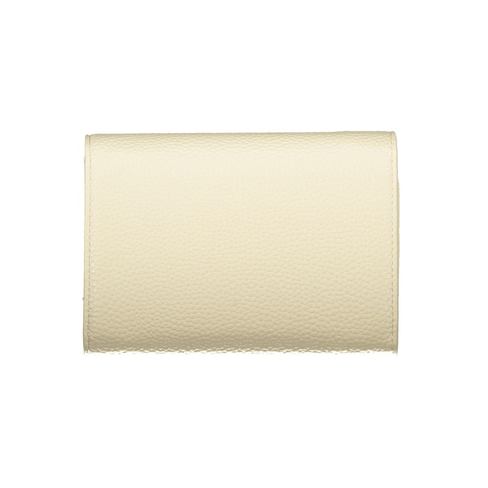 Beige Polyurethane Women's Wallet