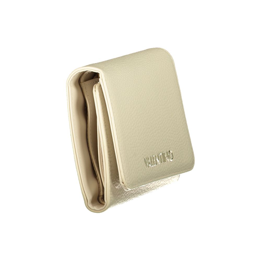 Beige Polyurethane Women's Wallet