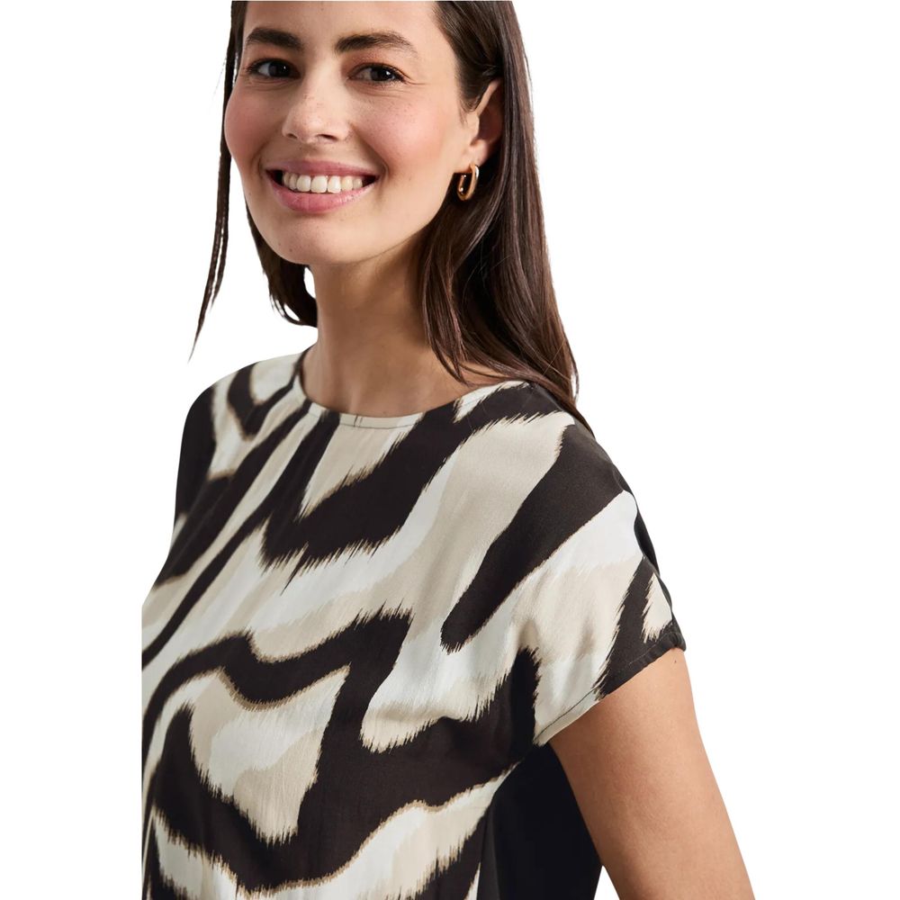 Brown Viscose T-Shirt