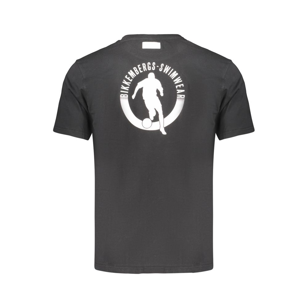 Black Cotton Men's T-Shirt