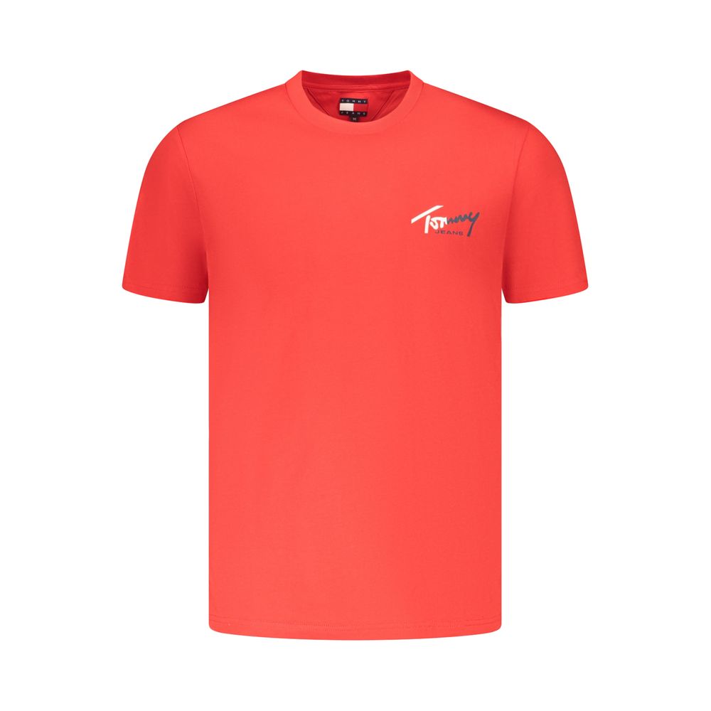 Red Cotton Mens T-Shirt