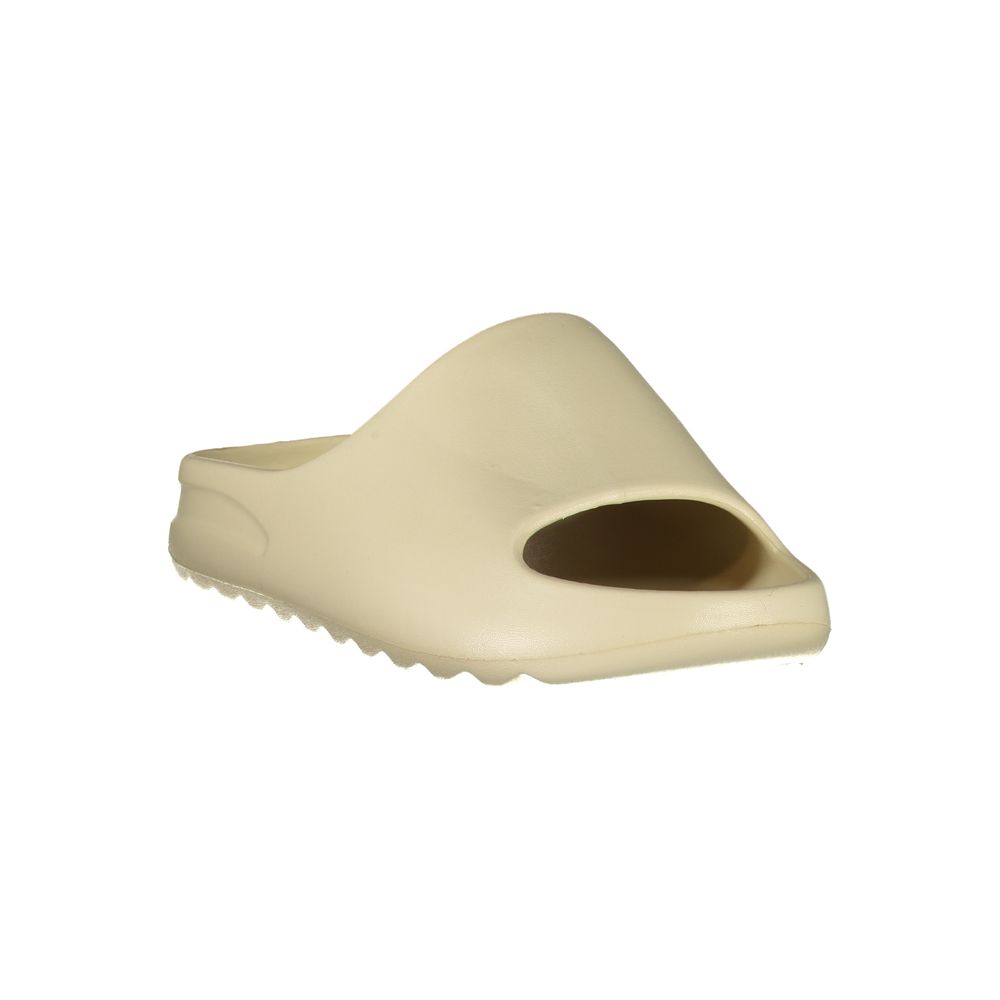 Beige Polyurethane Women's Slipper