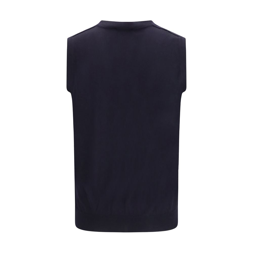 Blue Wool Oves Aries Sleeveles Sweater