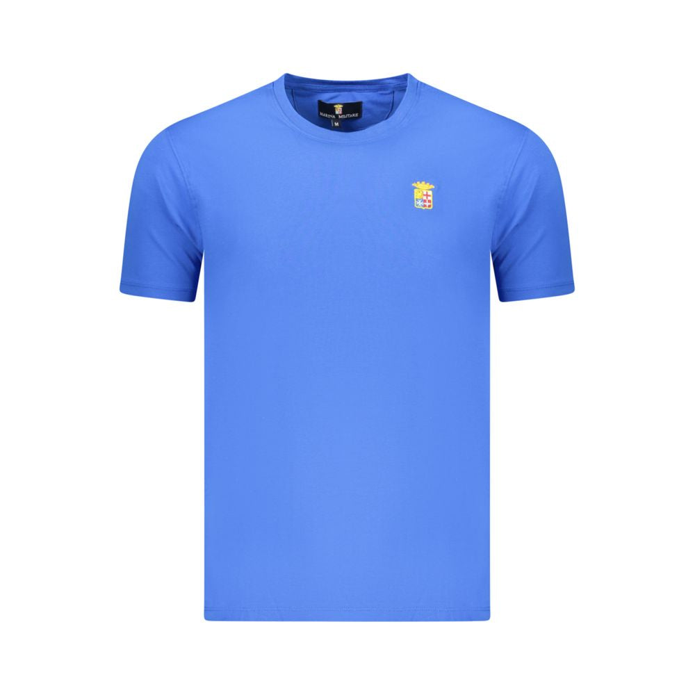 Blue Cotton Men's T-Shirt