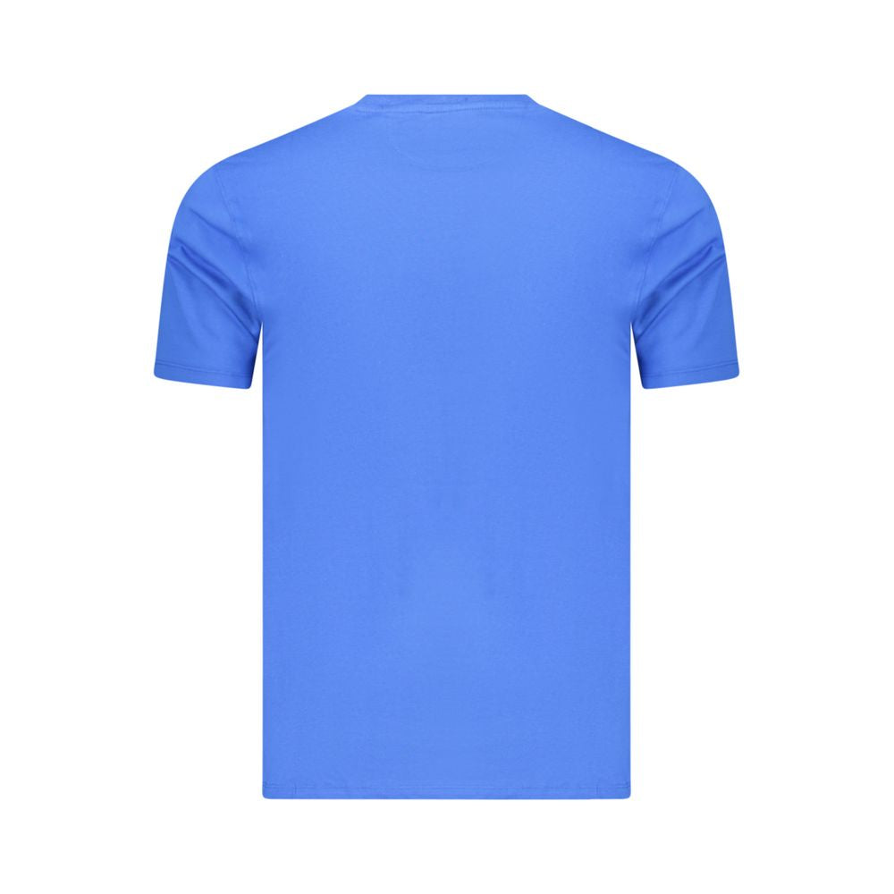 Blue Cotton Men's T-Shirt