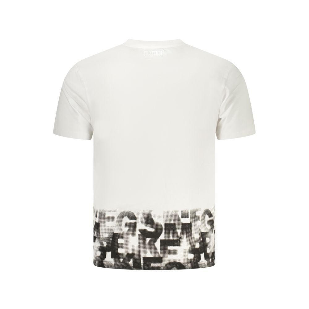 White Cotton Men's T-Shirt