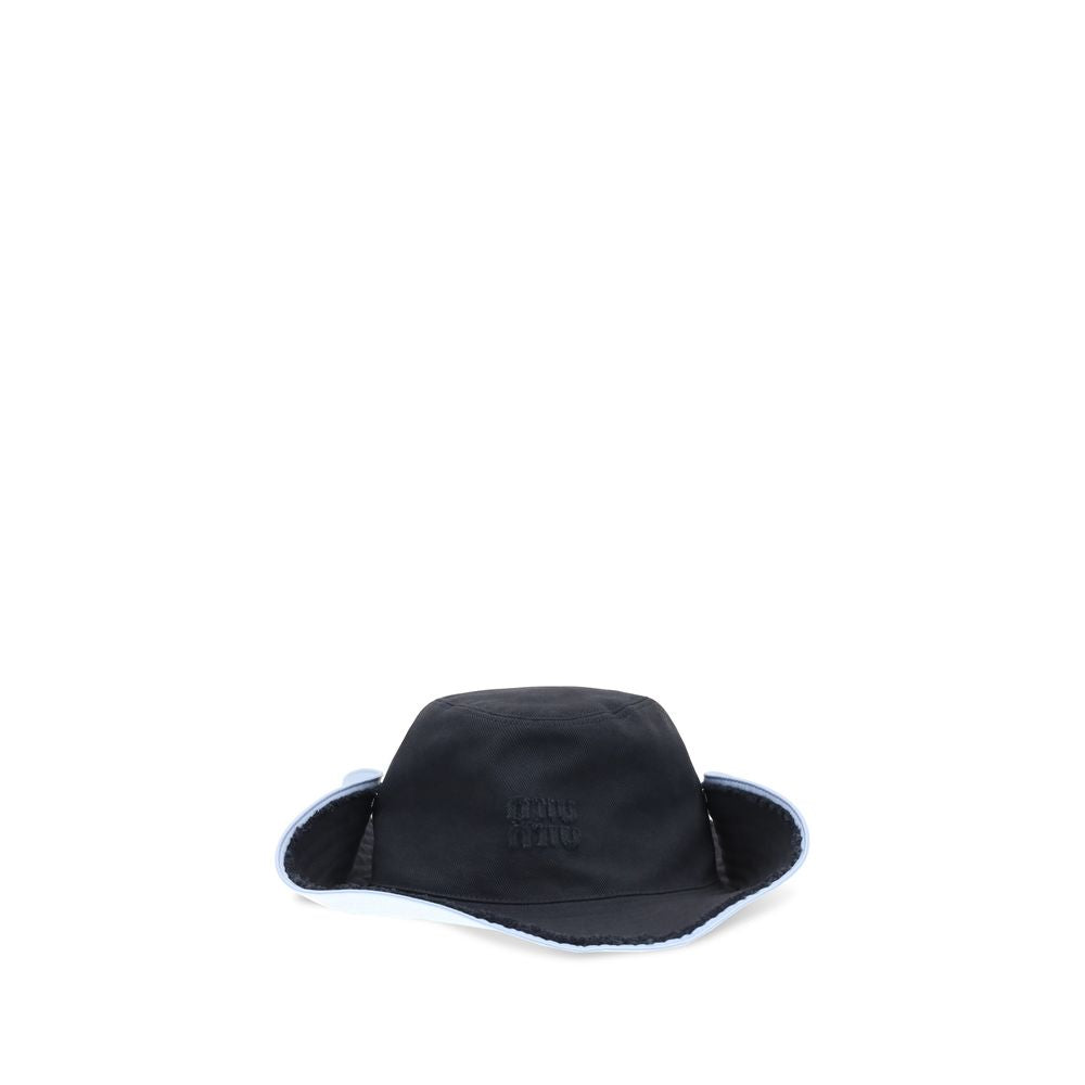 Blue Cotton Bucket Hat