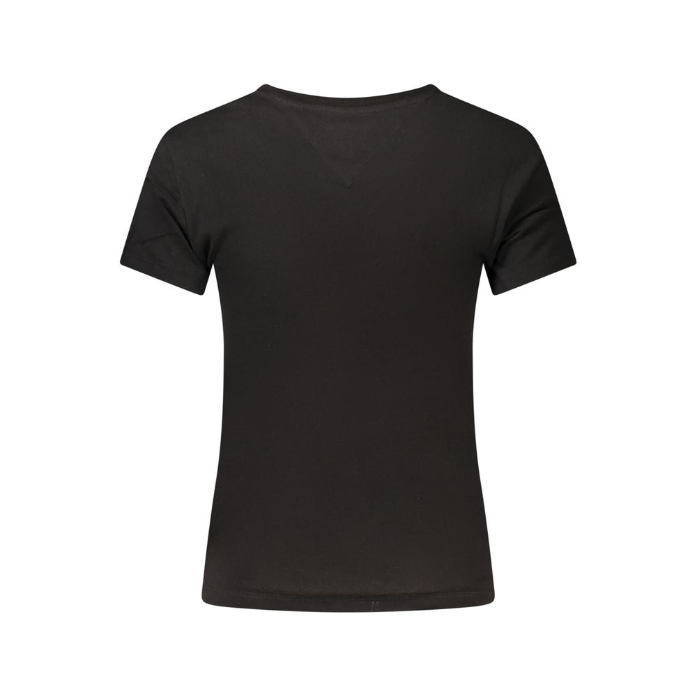 Black Cotton Women's T-Shirt