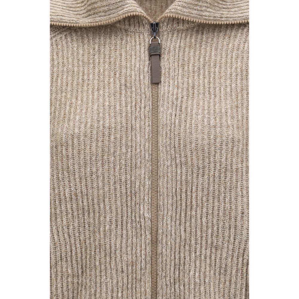Beige Cashmere Sweatshirt