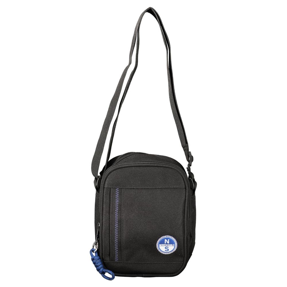 Black Polyester Shoulder Bag