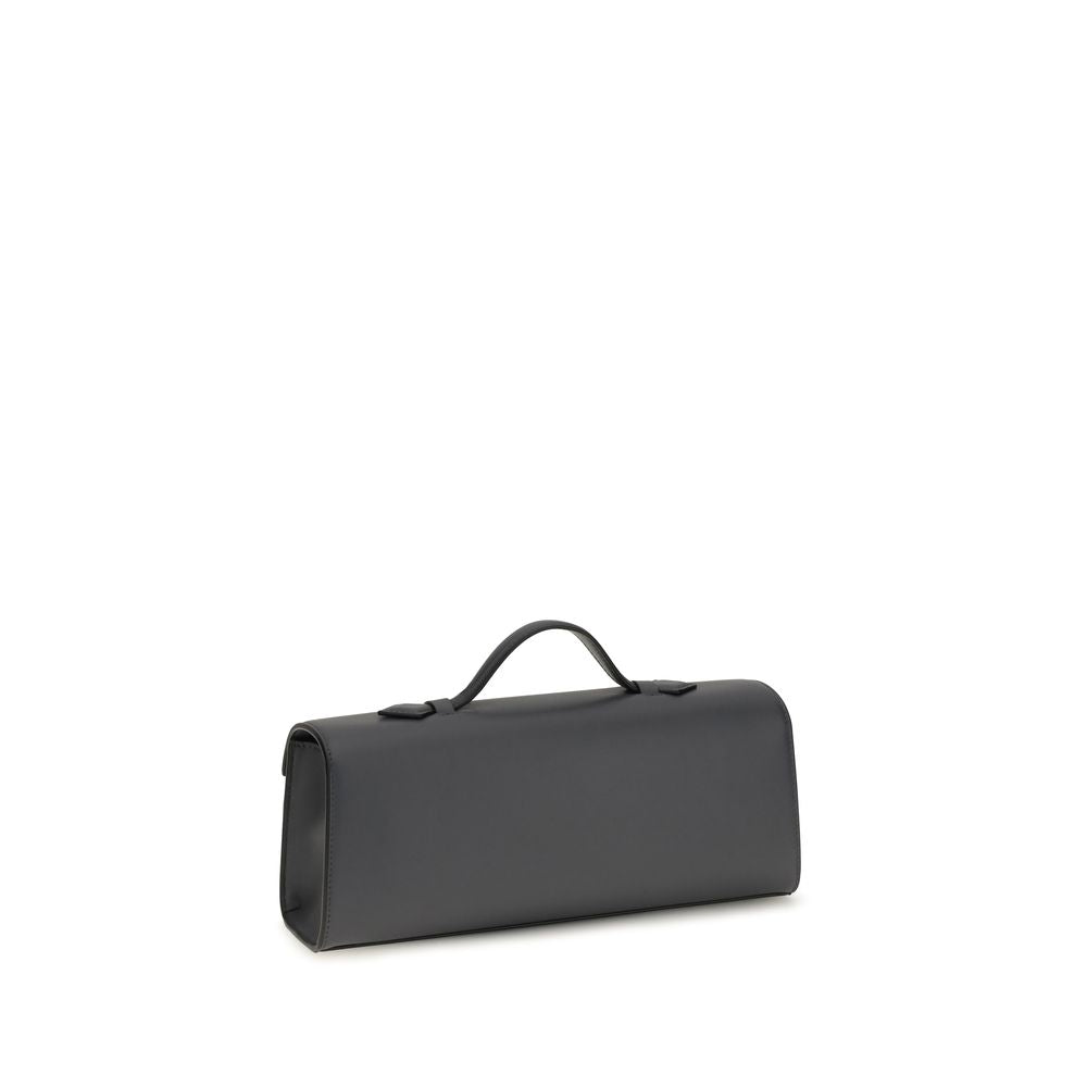 Gray Calf Leather Bos Taurus Shoulder Bag