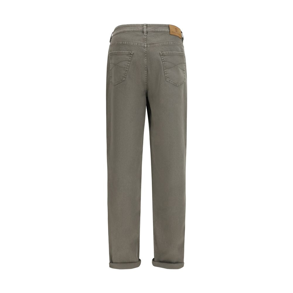 Bicolor Cotton Jeans Denim