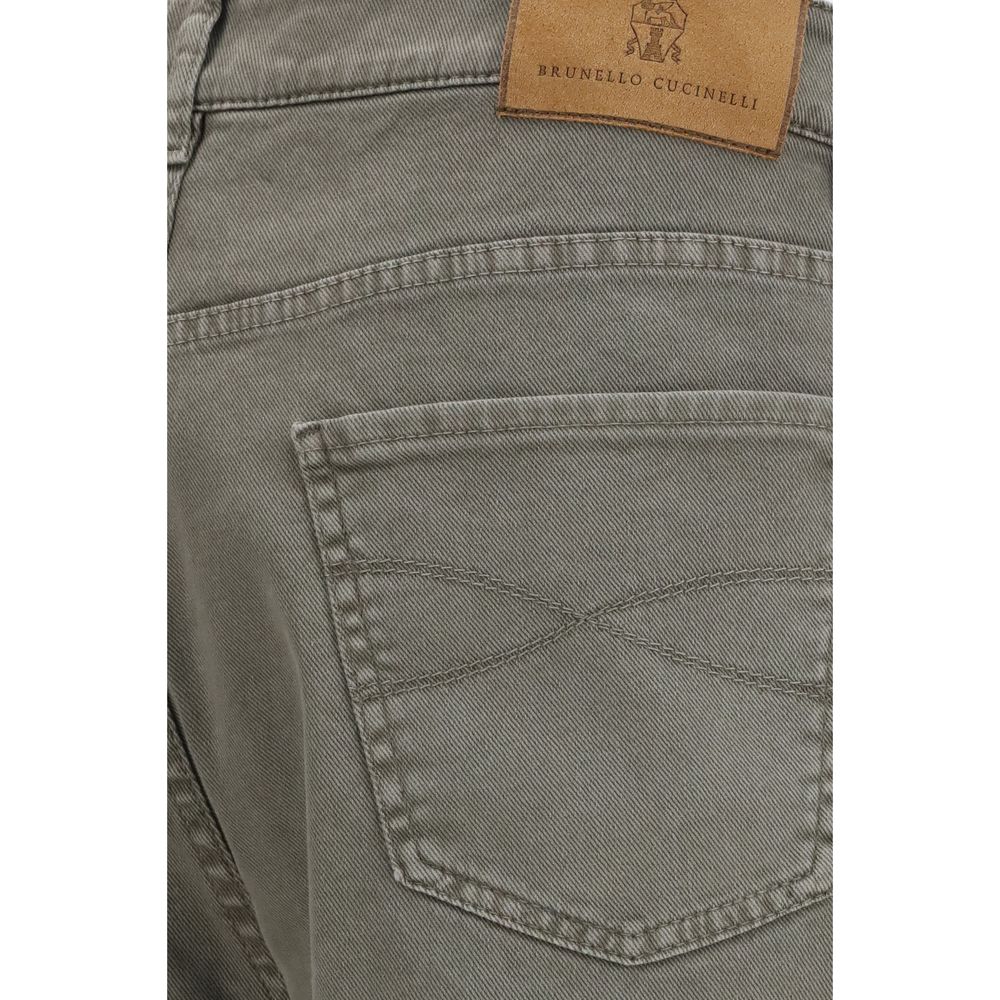 Bicolor Cotton Jeans Denim