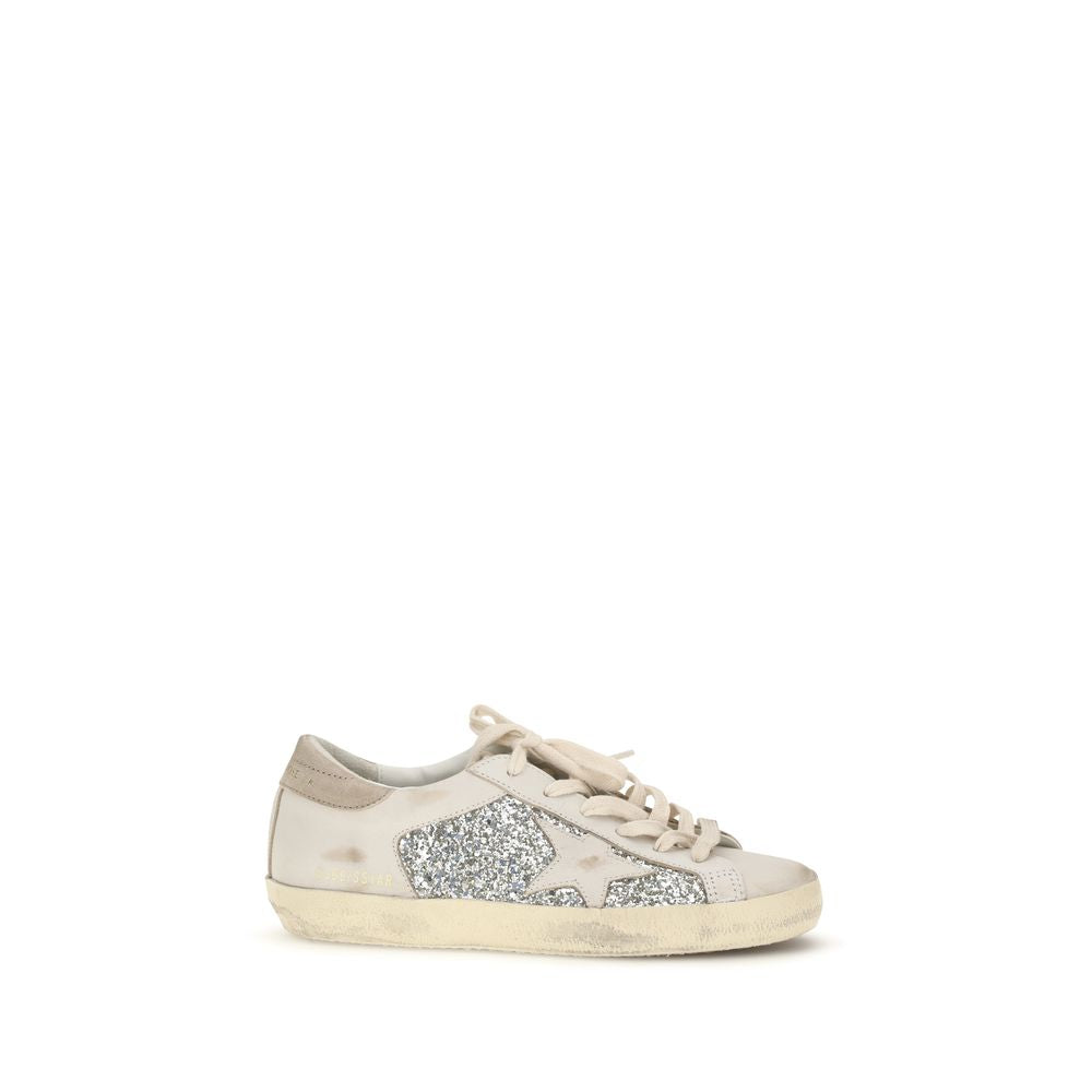 Beige Calf Leather Bos Taurus Sneakers
