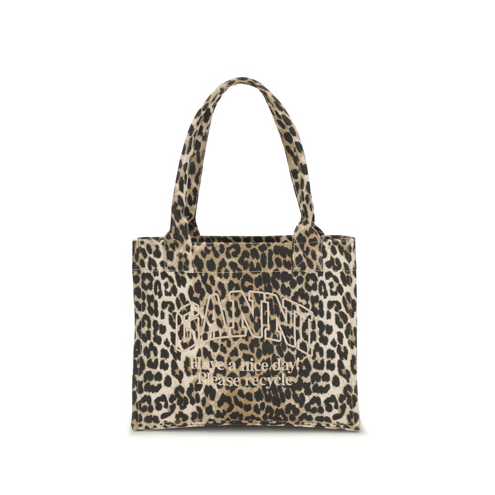 Brown Recycled Cotton Shoulder Bag