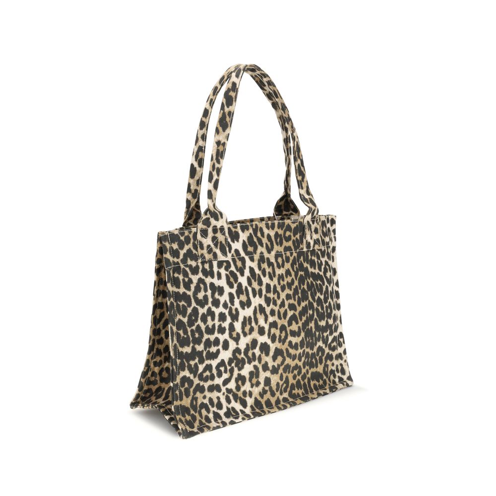 Brown Recycled Cotton Shoulder Bag