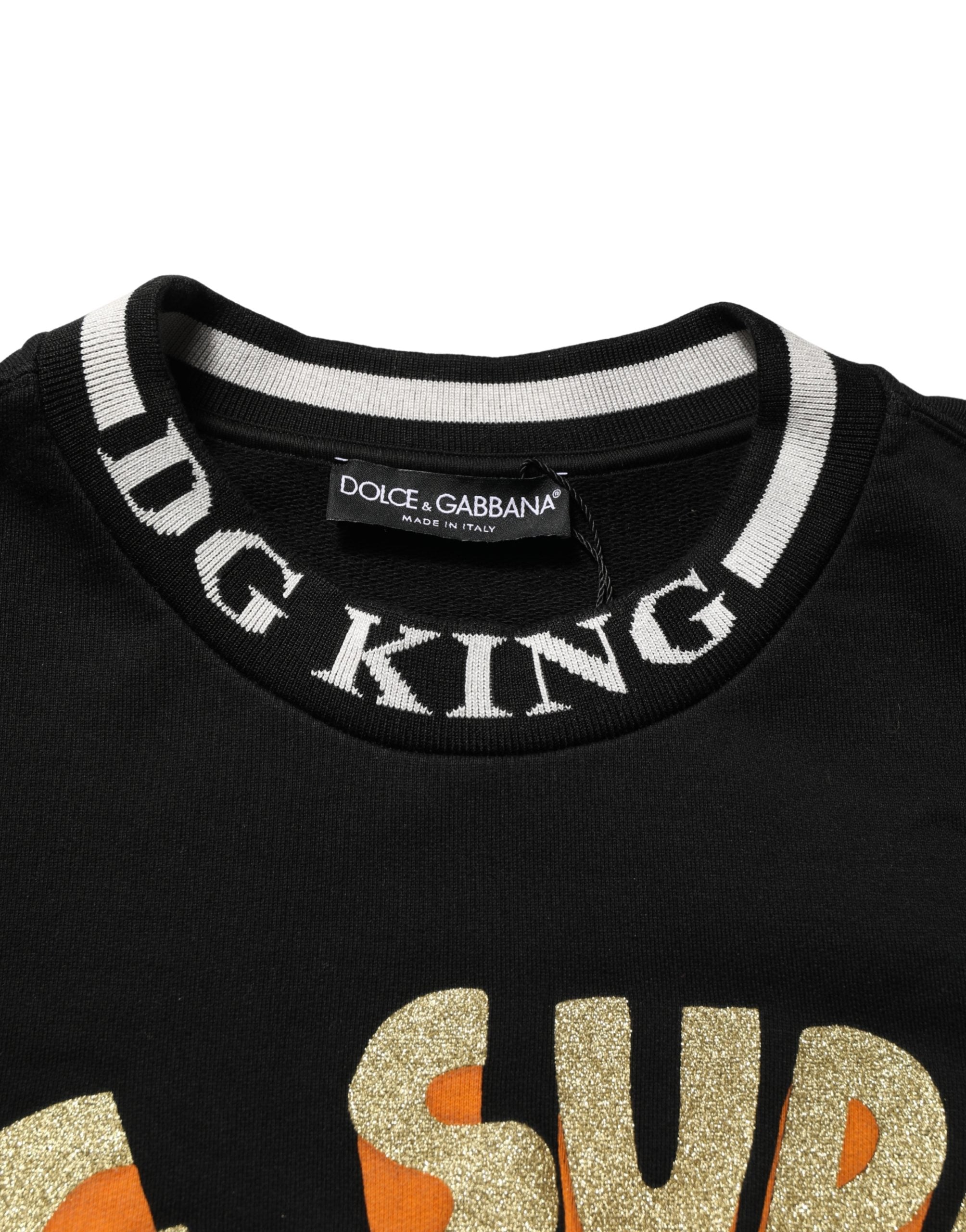 Black Super King Crew Neck Sweatshirt Sweater