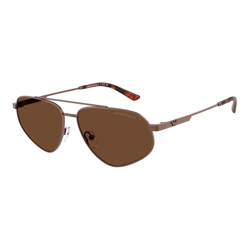Brown Metal Sunglasses