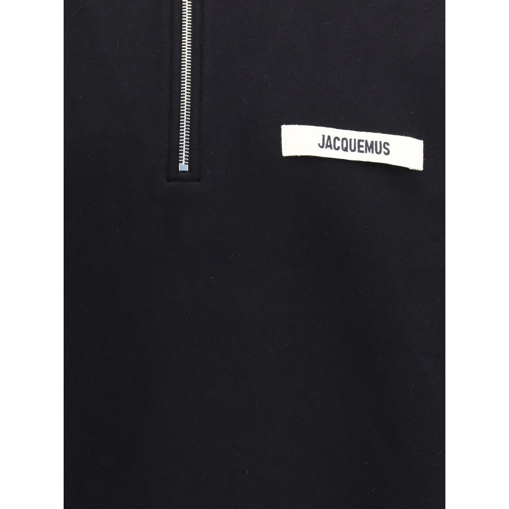 Black Cotton Sweatshirt