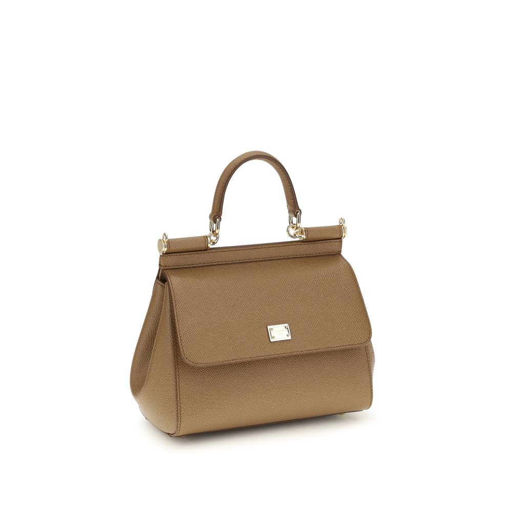 Beige Calf Leather Bos Taurus Shoulder Bag