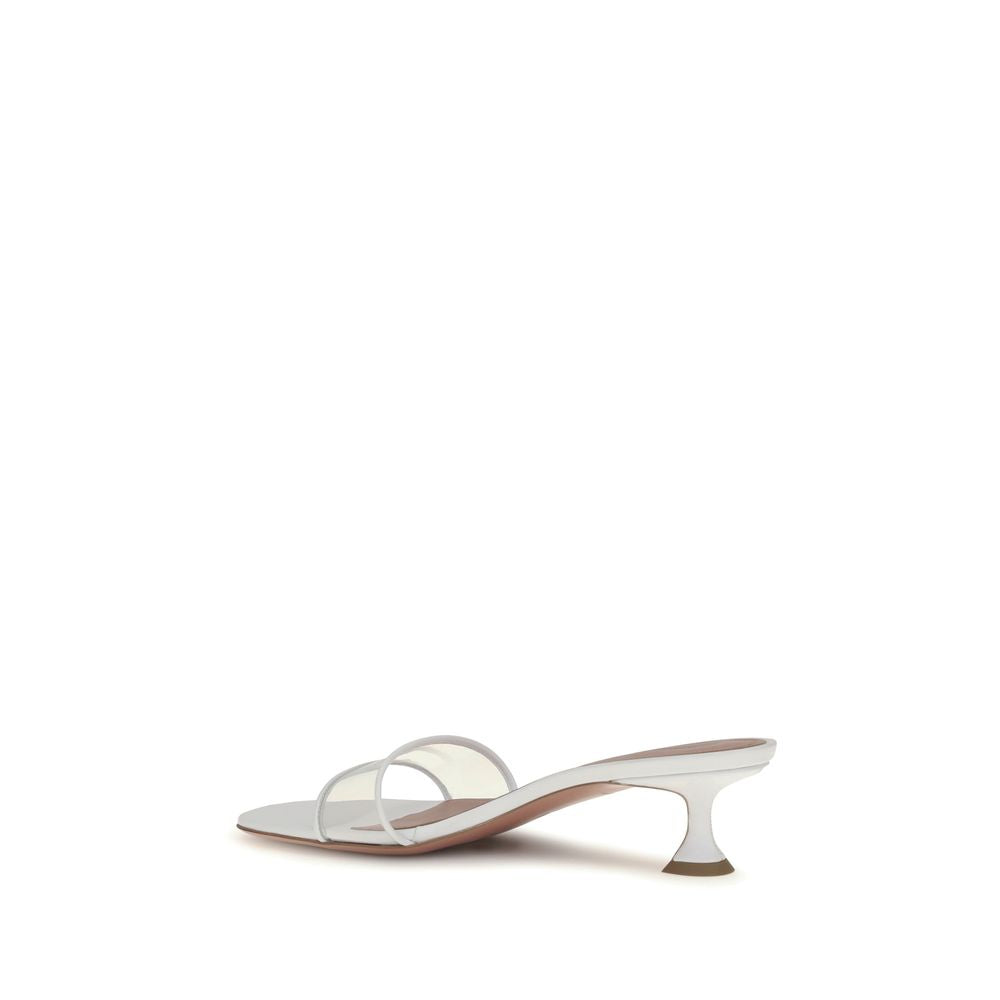 White Calf Leather Bos Taurus Sandals