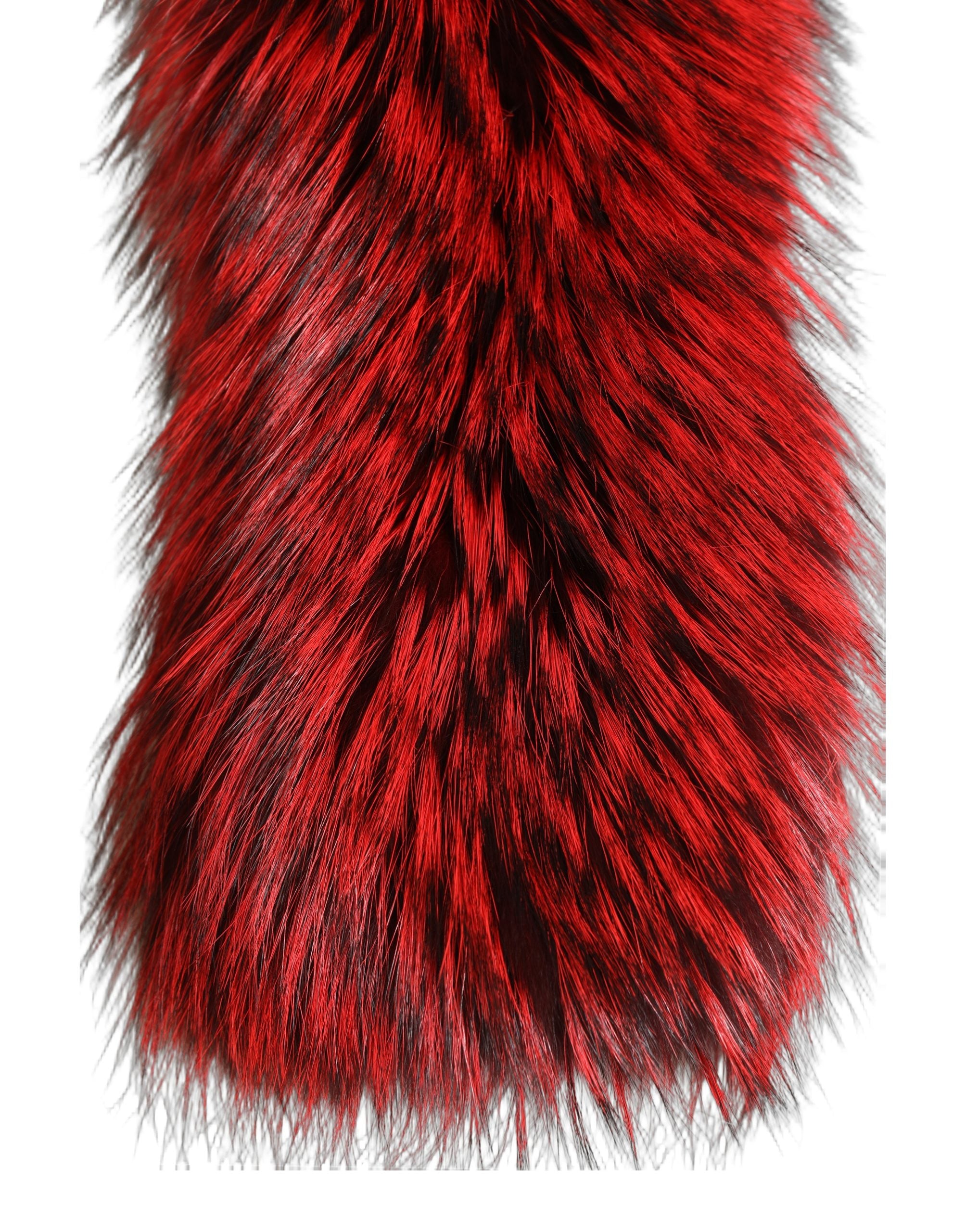 Red Fox Fur Neck Wrap Warmer Winter Scarf