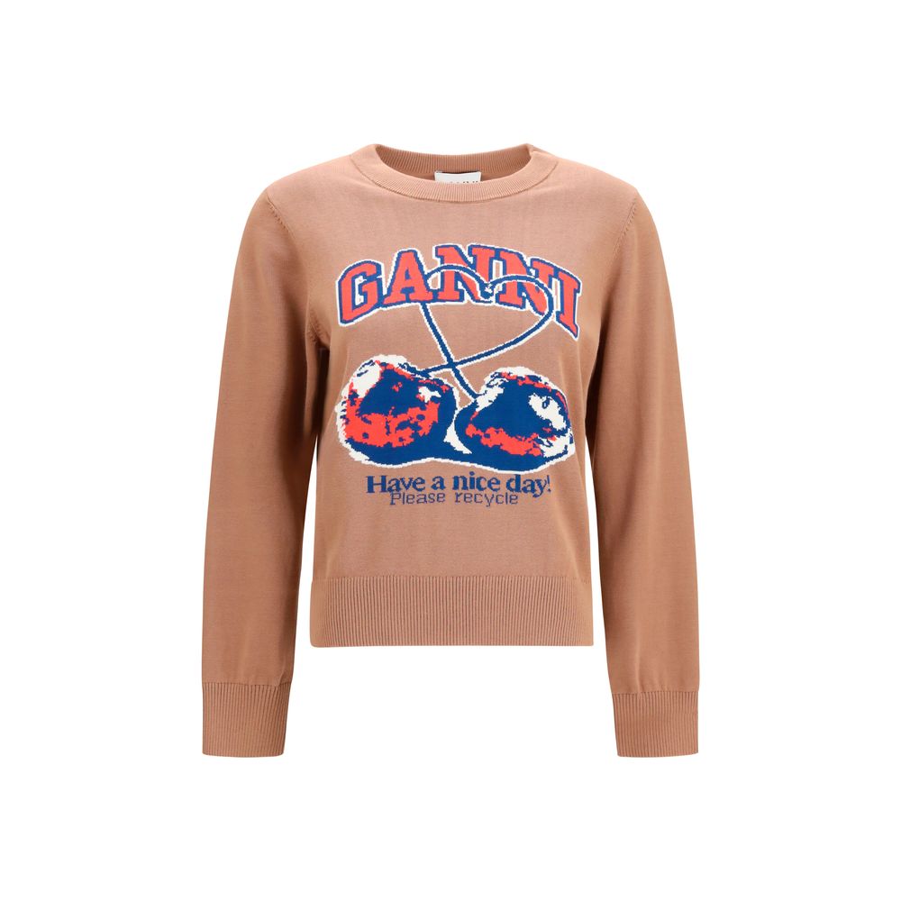 Beige Cotton Sweatshirt