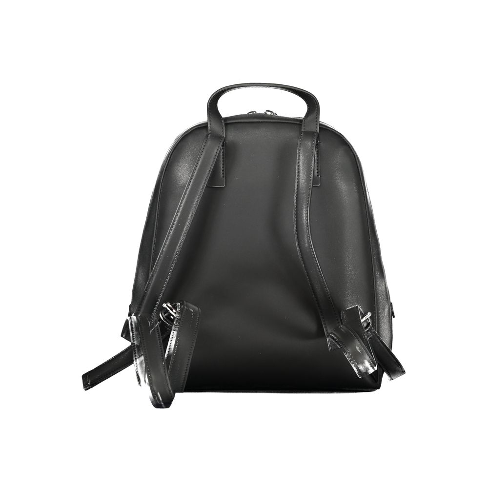Black Polyester Women's Backpack