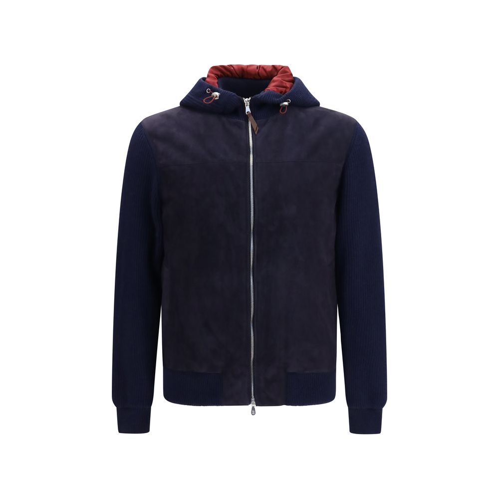 Blue Wool Oves Aries Full-Length Jacket