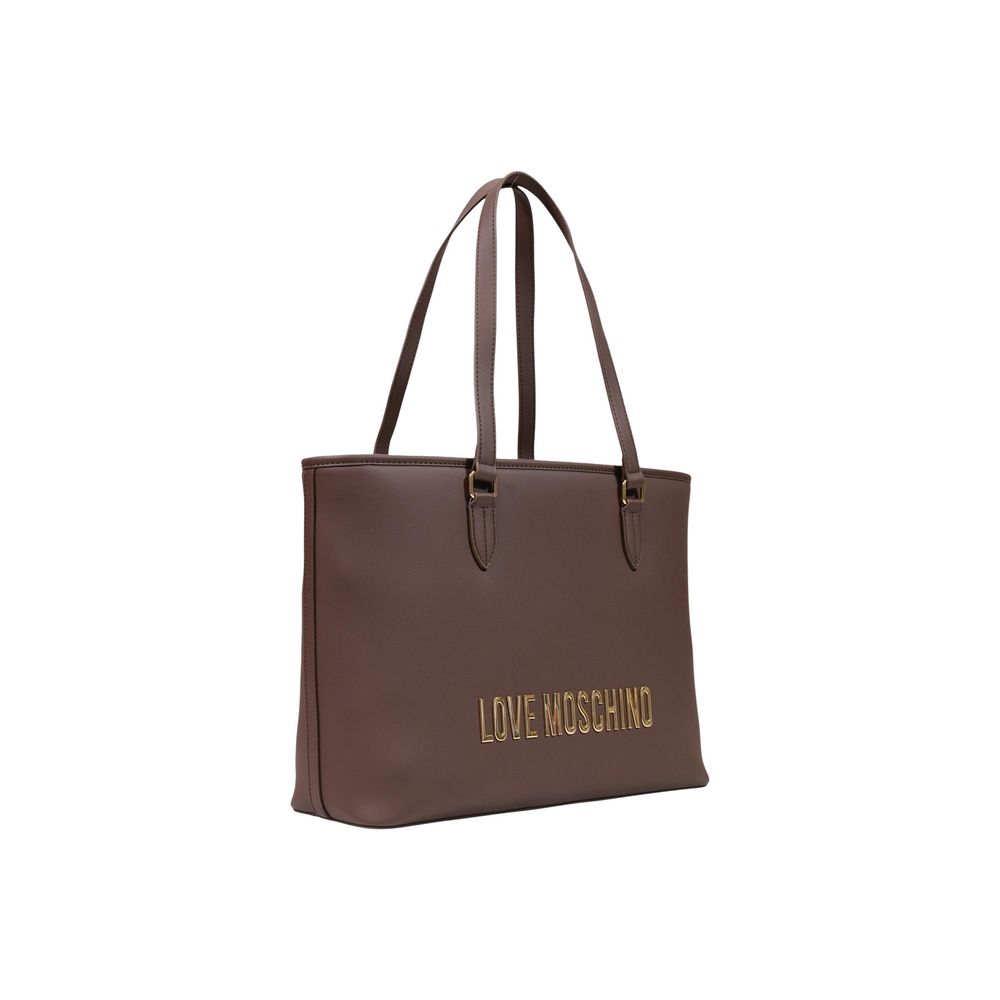 Brown Polyethylene Handbag