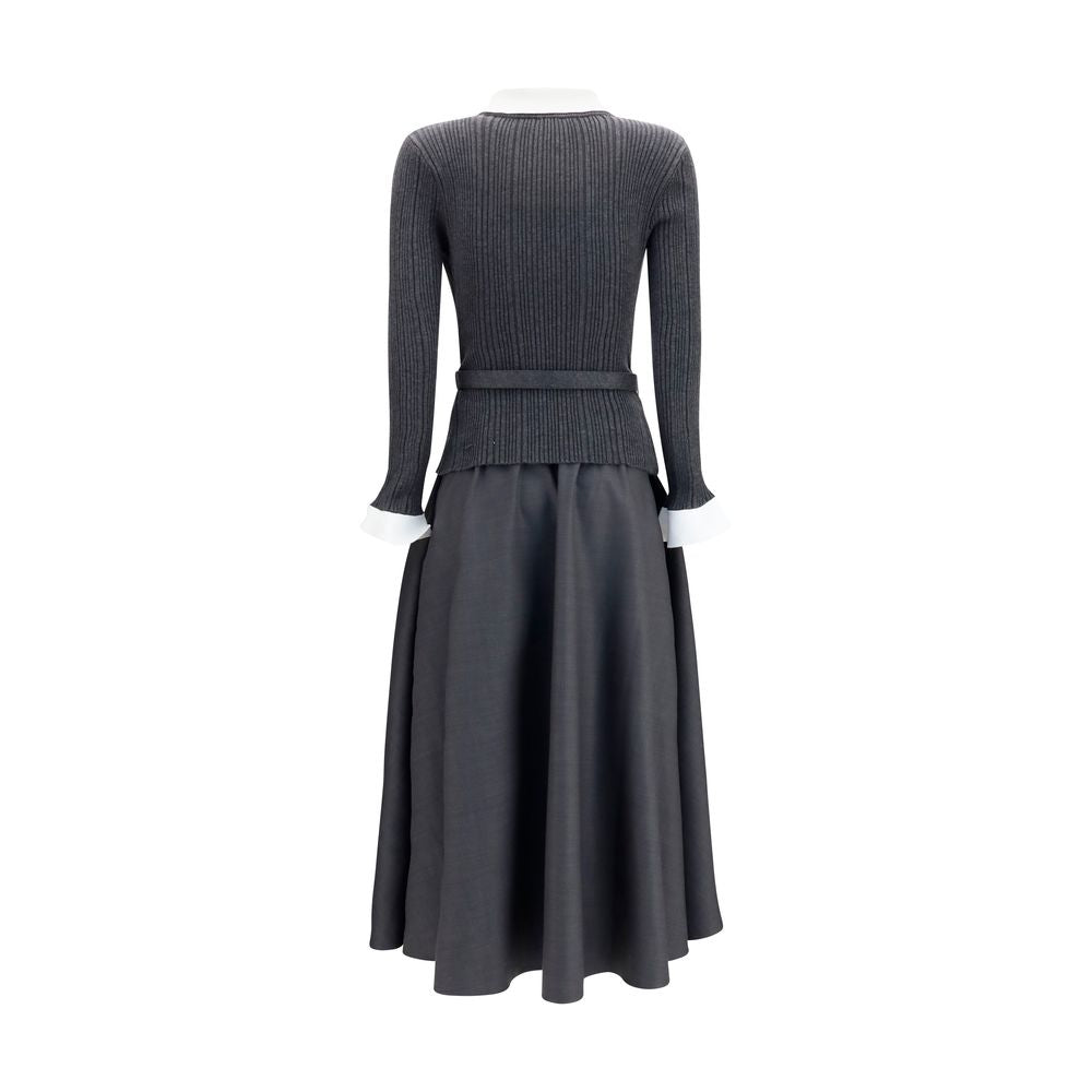 Gray Polyamide Casual Dress