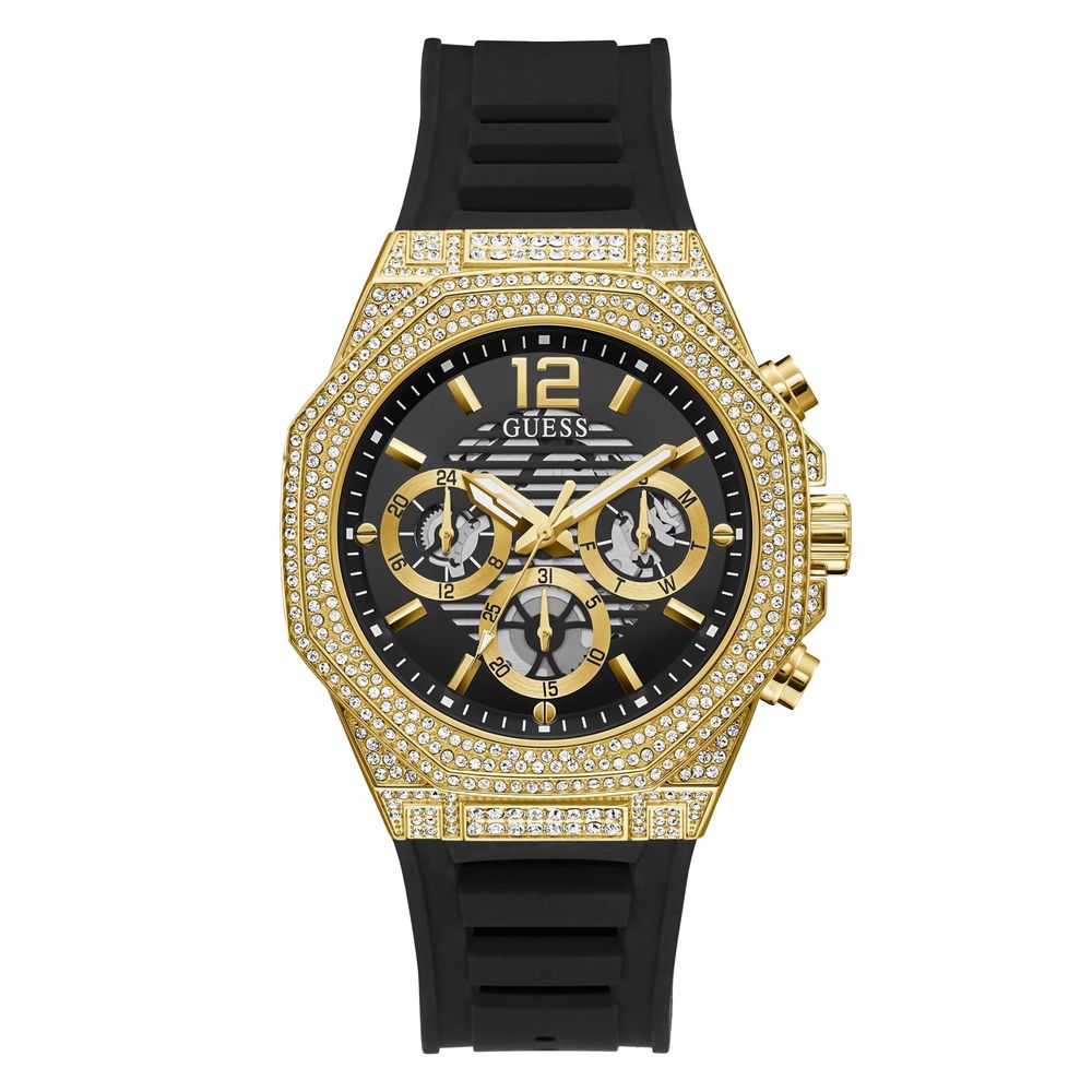 Black Synthetic Dress Watch