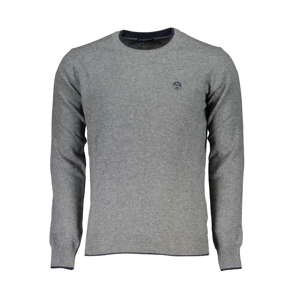 Gray Fabric Men's Sweater