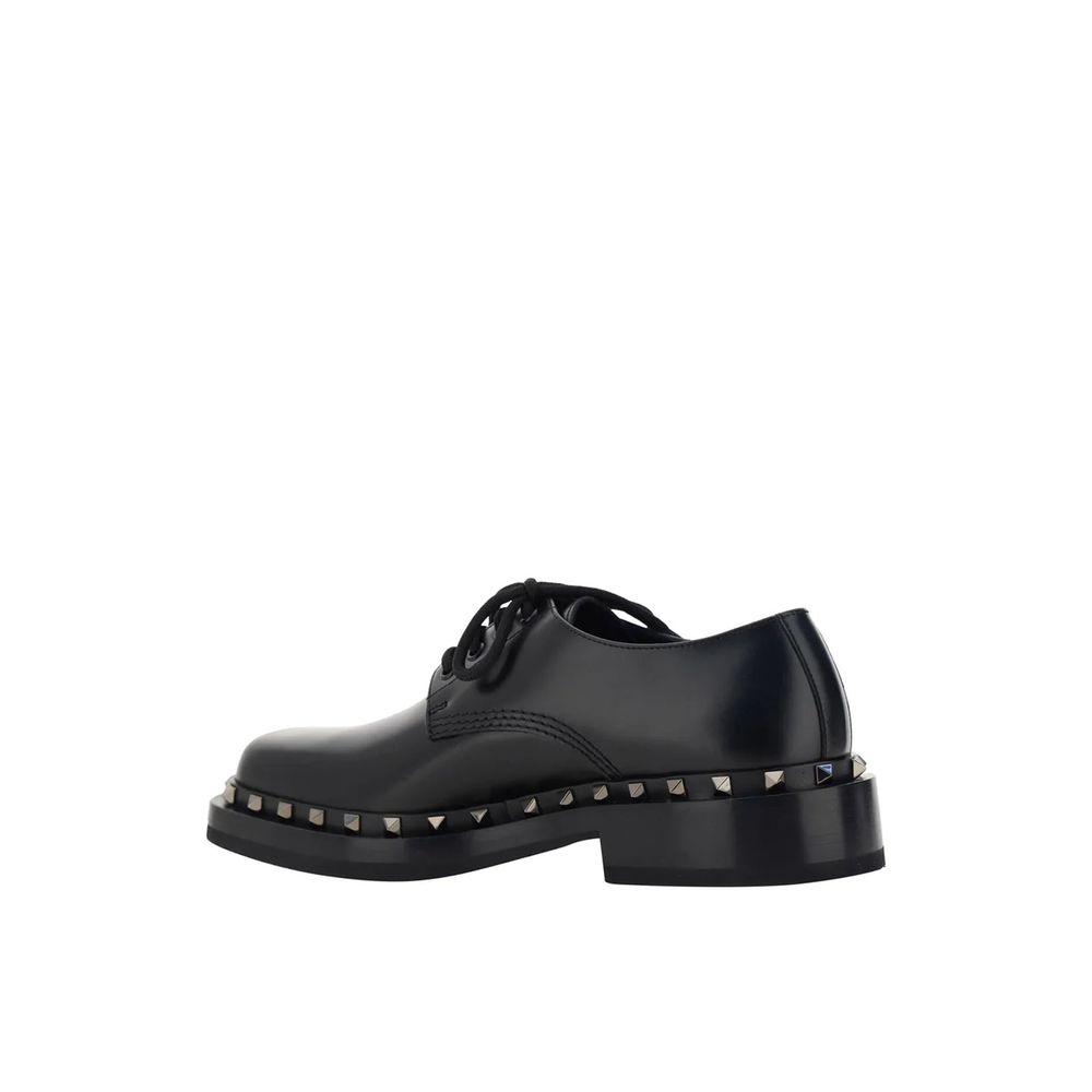 Black Calfskin Oxfords And Derbies