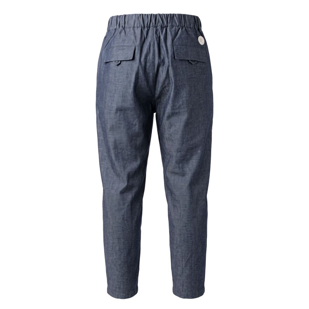 Blue Cotton Men Pant