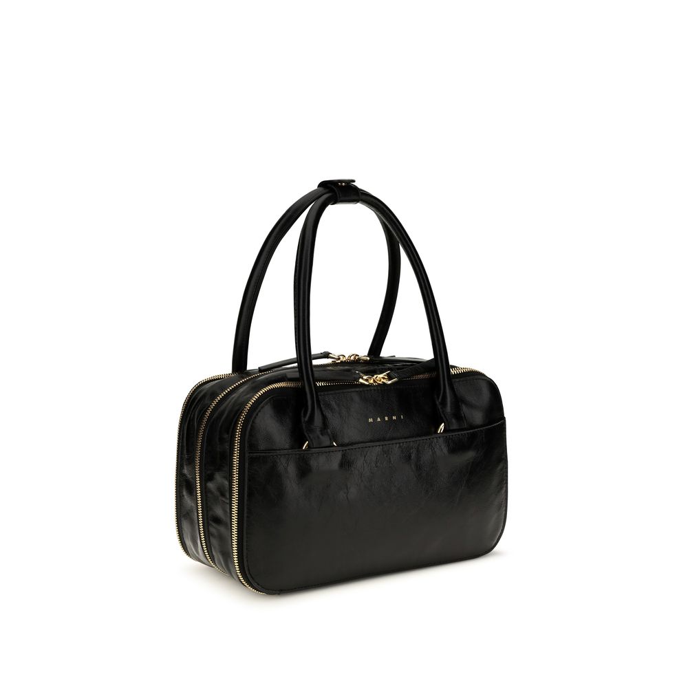 Black Calf Leather Bos Taurus Handbag