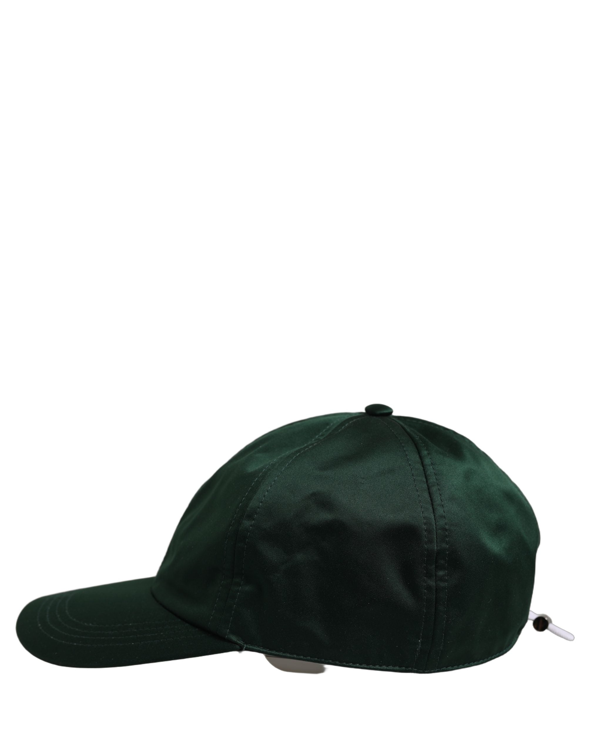 Men Deep Green Cotton Baseball Cap 6 Panels Hat