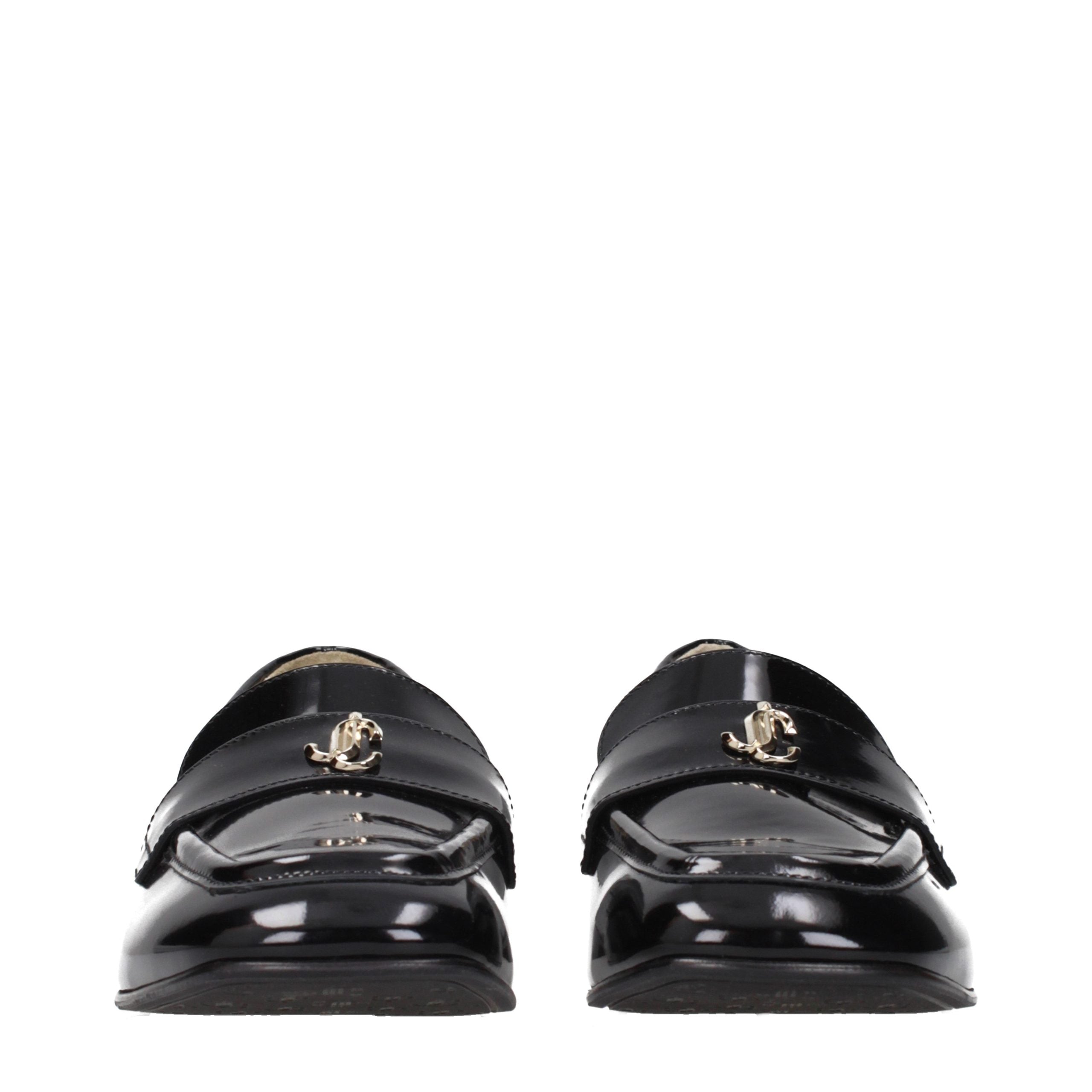 Black Leather Slip-On Loafers