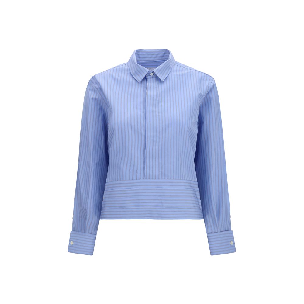 Blue Cotton Pattern Shirt