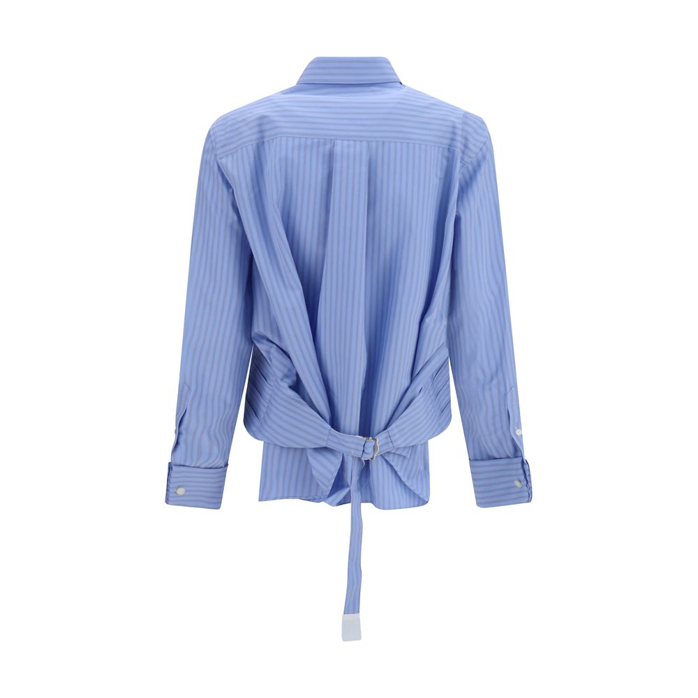 Blue Cotton Pattern Shirt