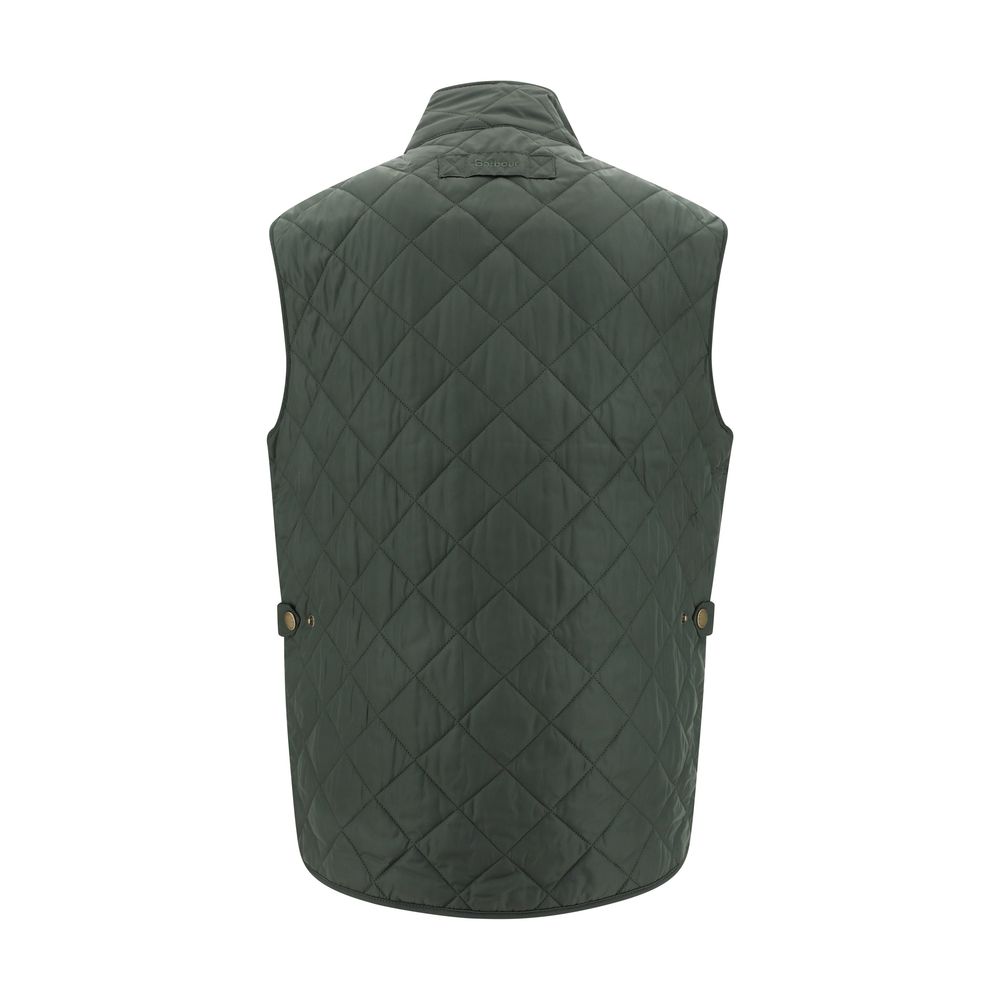 Green Polyamide Sleeveless Jacket