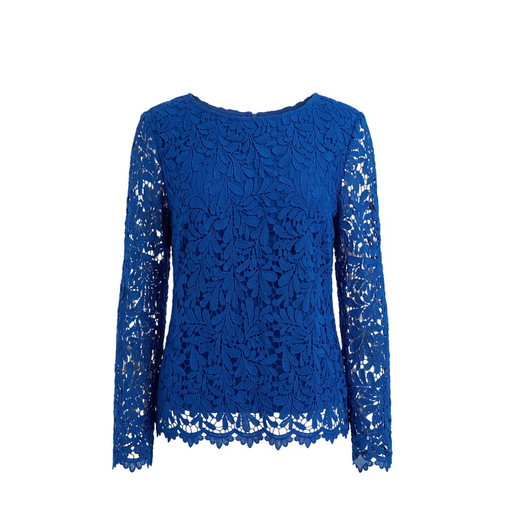 Blue Polyester Women Shirt