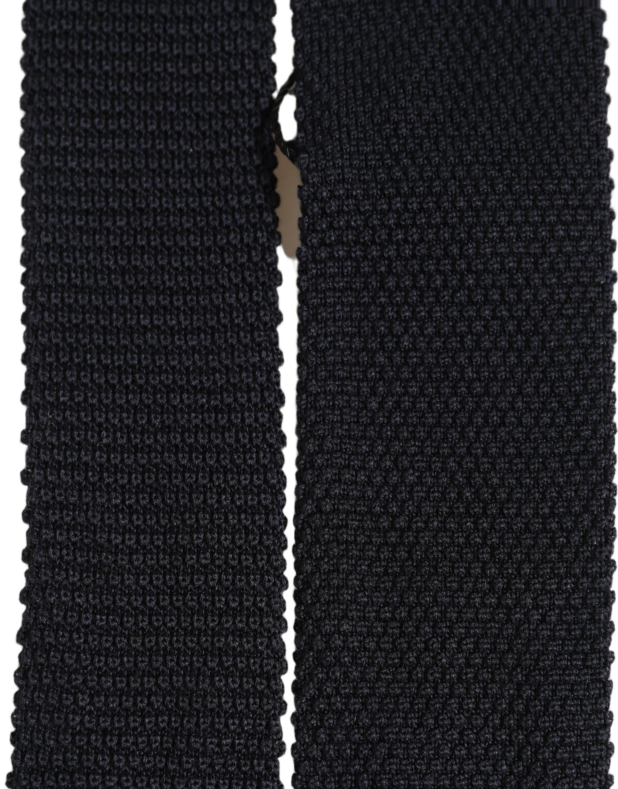 Men Black 100% Silk Adjustable Men Tied Necktie Tie