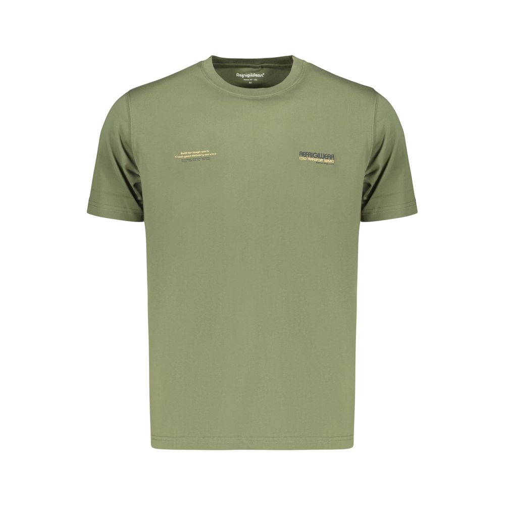 Green Cotton Men's T-Shirt