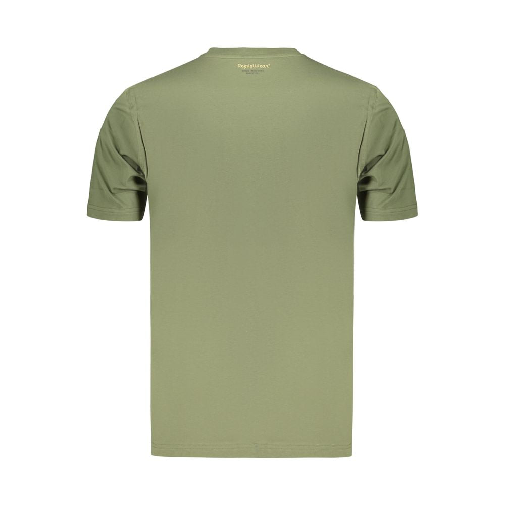 Green Cotton Men's T-Shirt