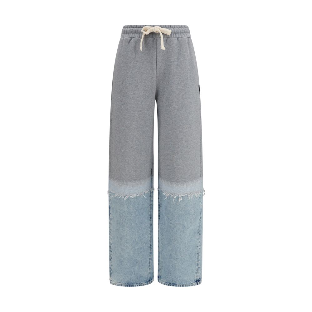 Multicolor Cotton Casual Pants