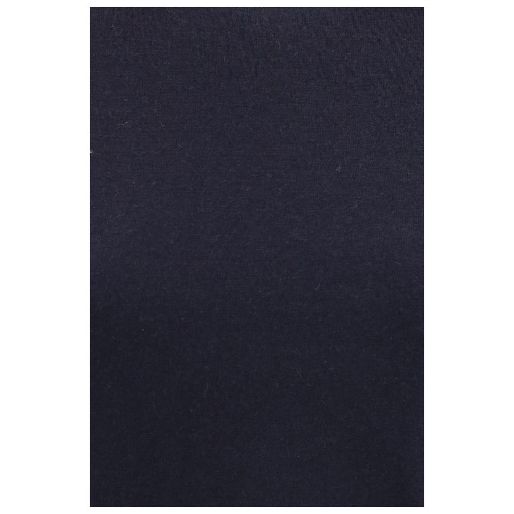Blue Cotton Long Sleeve T-Shirt